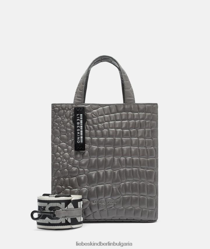 LIEBESKIND BERLIN tasche - хартиена чанта от крокодила сиво аксесоари LIEBESKIND BERLIN 80862T3