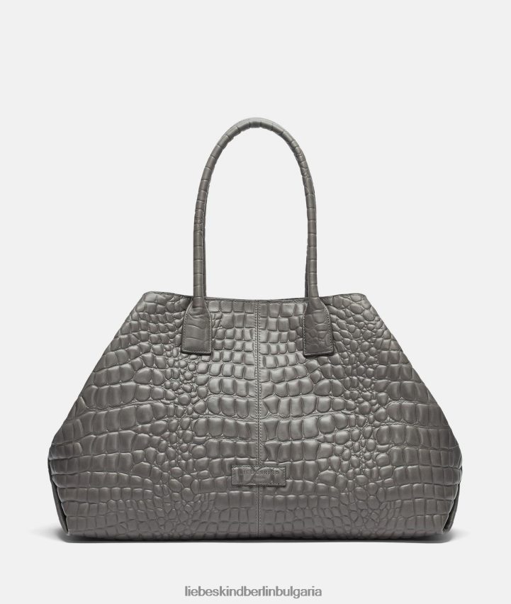 chelsea croco shopper l сиво чанта LIEBESKIND BERLIN 80862T209 - LIEBESKIND BERLIN uhr