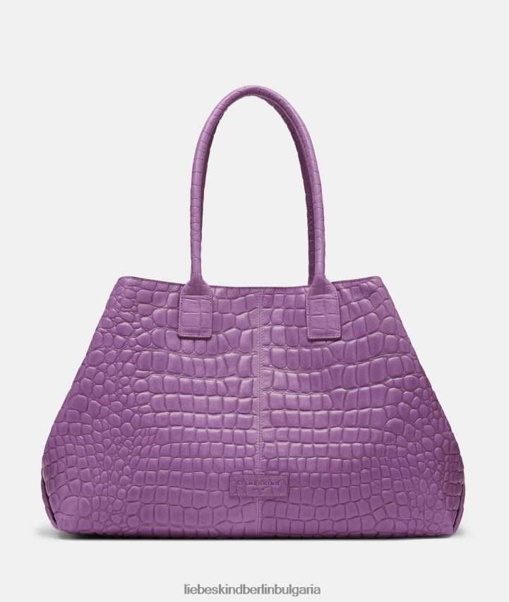 LIEBESKIND BERLIN shopper - chelsea croco shopper l лавандула чанта LIEBESKIND BERLIN 80862T285