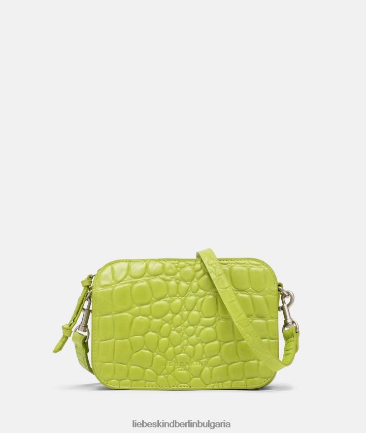 LIEBESKIND BERLIN shopper - croco crossbody s лайм зелено чанта LIEBESKIND BERLIN 80862T325